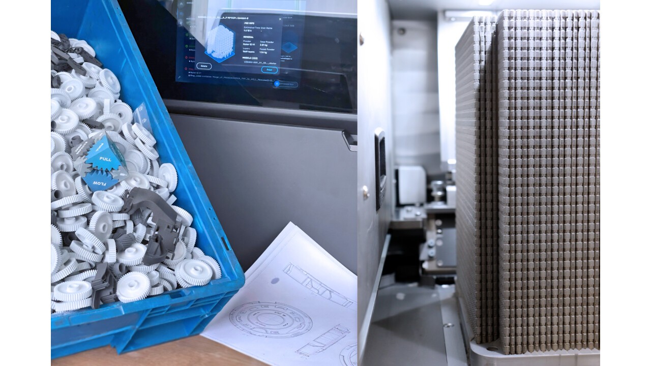 Unter Berücksichtigung und Optimierung der Wechselwirkungen entlang der additiven Prozesskette lassen sich wirtschaftliche 3D-Druck Applikationen in Kunststoff sowie Metall realisieren. ©Brose