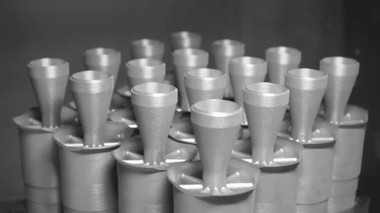 Gastubinenswirlerproduktion mittels PBF-LB/M gefertigt auf einer EOS M400-4 Anlage (Copyright: © Siemens Energy)