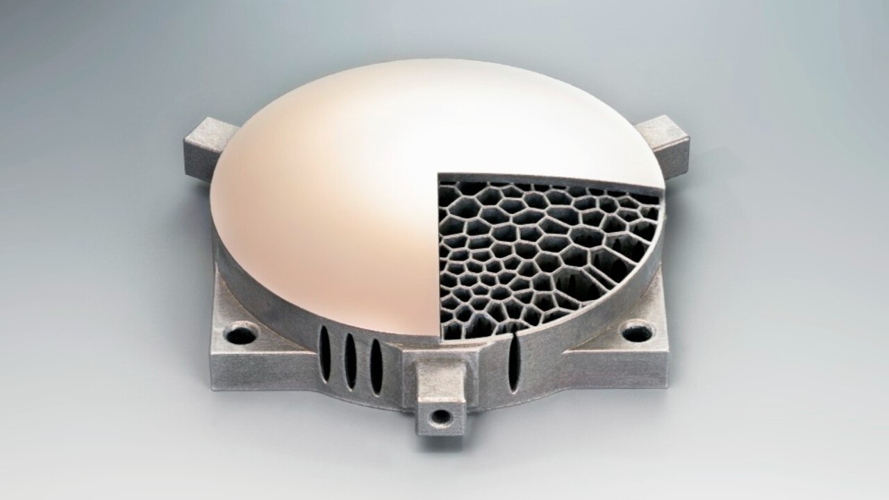 Fraunhofer IOF_Additively manufactured metal mirror with internal light-weight structure