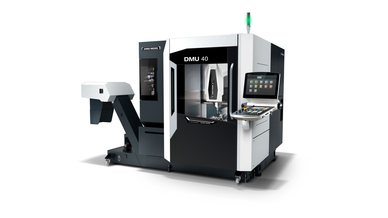 The DMU 40 enables efficient complete machining of the robot head.