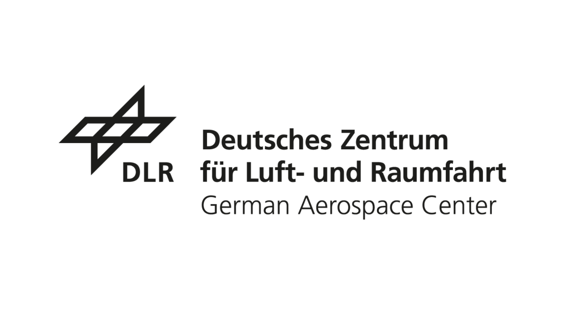 Logo of the German Aerospace Center (DLR) featuring a stylized star-like symbol on the left and the text Deutsches Zentrum für Luft- und Raumfahrt above German Aerospace Center on the right.