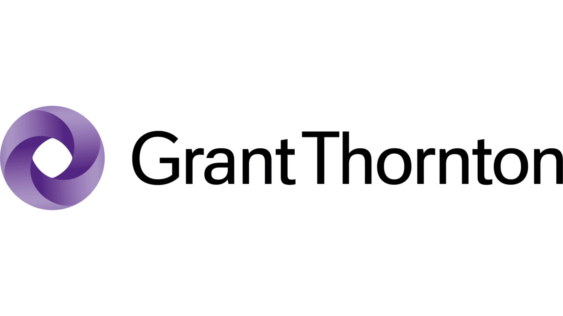 Grant Thornton logo showing a purple, circular, interlocking shape to the left of the company name Grant Thornton in bold black text on a white background.