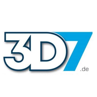 Logo 3D7.de - professionelle Stratasys 3D-Drucksysteme